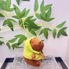Capybara 11cm Fashionable Plush Keychain With Adorable Strawberry Hat Great Personalization For