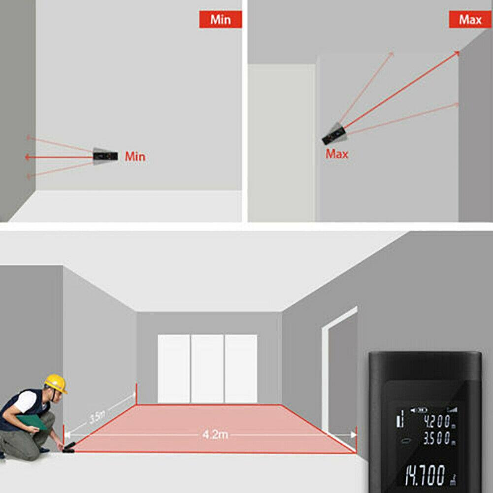 Handheld 40M Laser Rangefinder Digital Laser Distance Meter Pen Battery-powered Laser Range Finder Tape Distance Measure