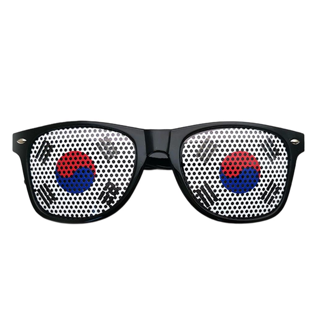 Multicolored Flag Sticker Sunglasses