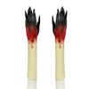 Horror Theme Nails Gloves Soft Design With Reinforced Scary Claws Practical Halloween Party Accessories For Cosplay