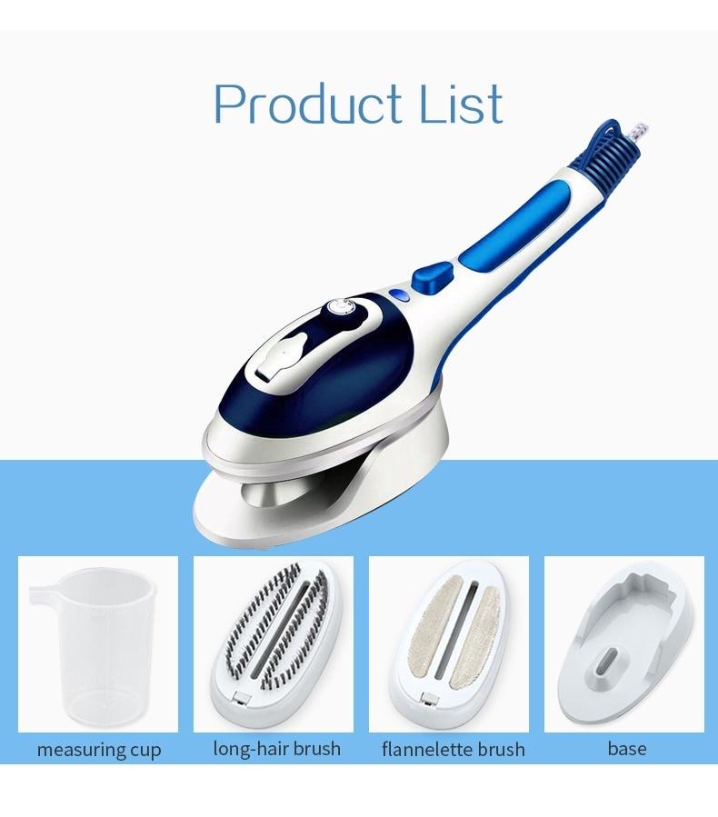 Aparat de îmbrăcăminte portabil Aparat de aburi portabil din țesătură Încălzire rapidă Rezervor de apă detașabil Fier de călcat cu abur