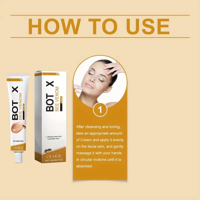 Crème Visage Anti-âge au Venin d'Abeille Anti-rides Lifting du Cou Raffermissante Hydratante Adoucissante Blanchissante pour la Peau
