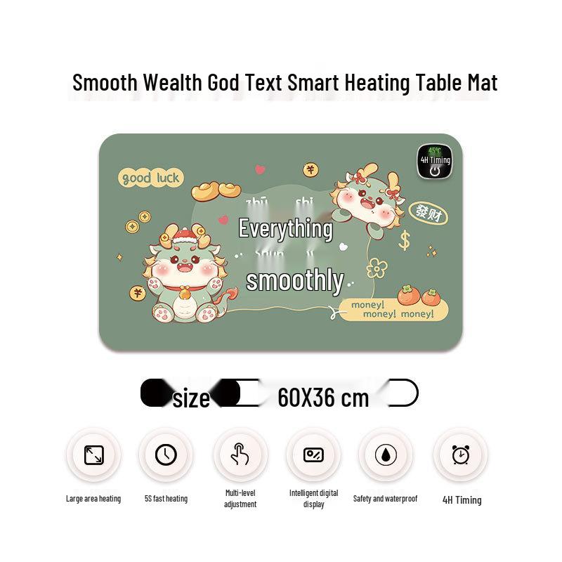 Ekstra Büyük Isıtmalı Mouse Pad & Masa Matı - Sıcak Ofis Masaüstü El Isıtıcısı