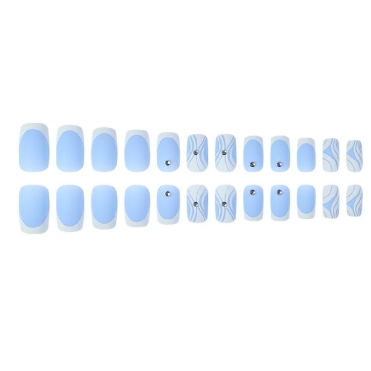 Square Nails Detachable Press On Nails French Artificial Nails False Nails