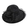 Eugen yarn wavy lace flower eaves women's summer sunscreen bucket hat fashion versatile sun hat outdoor pot hat