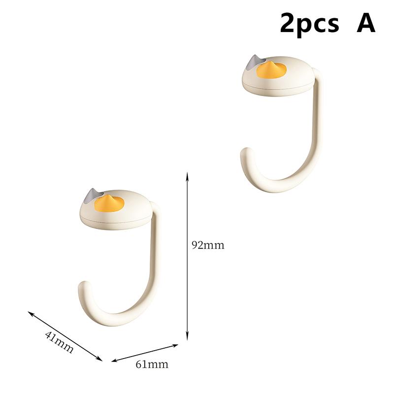 

Cute Cat Tail Purse Hook Portable Multifunctional Table Purse Bag Hooks For Home School Saving Space A