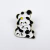 Panda Cartoon Brooch - Cute Metal Badge for Children's Bags & Clothing