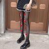 Neue Süße Niedliche Damen Strumpfhosen mit Schleife Japanischer Stil Lolita Kawaii Oberschenkelhohe Strumpfhose Strumpfhose Ausgeschnittene Netzstrumpfhose