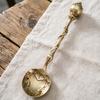 Yousheng Coffee Spoon 4.2 Inch Vintage Carved Coffee Spoon with Deep Bowl Head for Sugar Honey Jam Stirring Hot Coffee Tea Dessert Cake Ice Cream