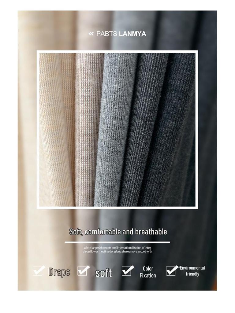 Women's Soft Winter Wide-Leg Pants - Loose, Thick, and Cozy for Autumn/Winter 2024