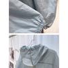 Damen Leichte Atmungsaktive Kapuzenjacke - Sommer Schutzgürtel mit Reißverschlusstasche, Lockerer H-förmiger Schnitt, Maschinenwaschbare Freizeit-Outdoorjacke