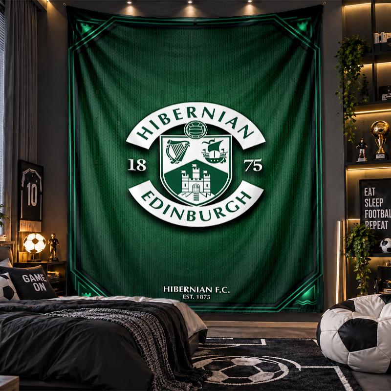 Wall Hanging Tapestry Hibernian FC Print Cloth for Living Room Bedroom Home Decor