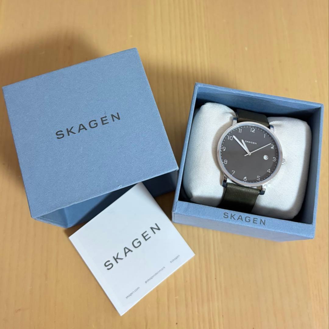 Used SKAGEN watch SKW6306 khaki