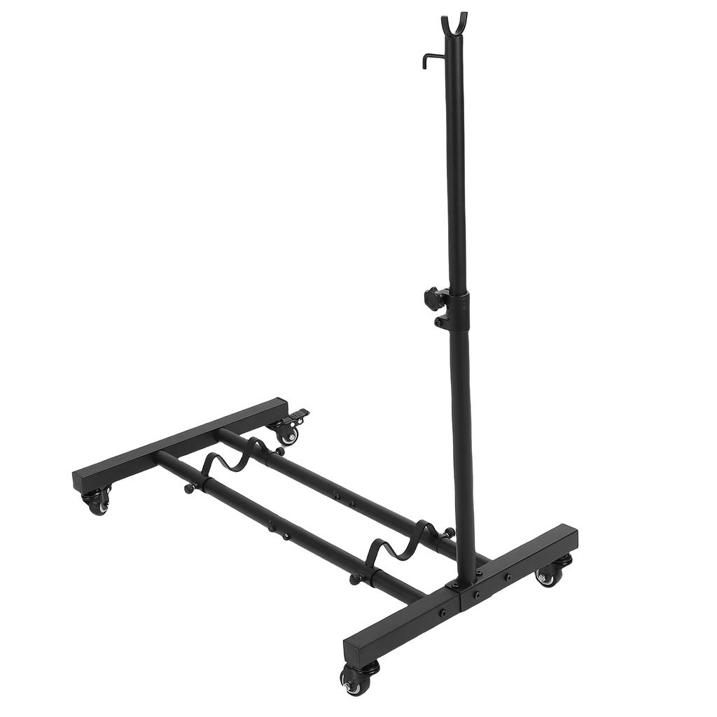 Portable Bike Rack with Iron Wheel, Adjustable Support for Multiple Bike Sizes, High Toughness Low C