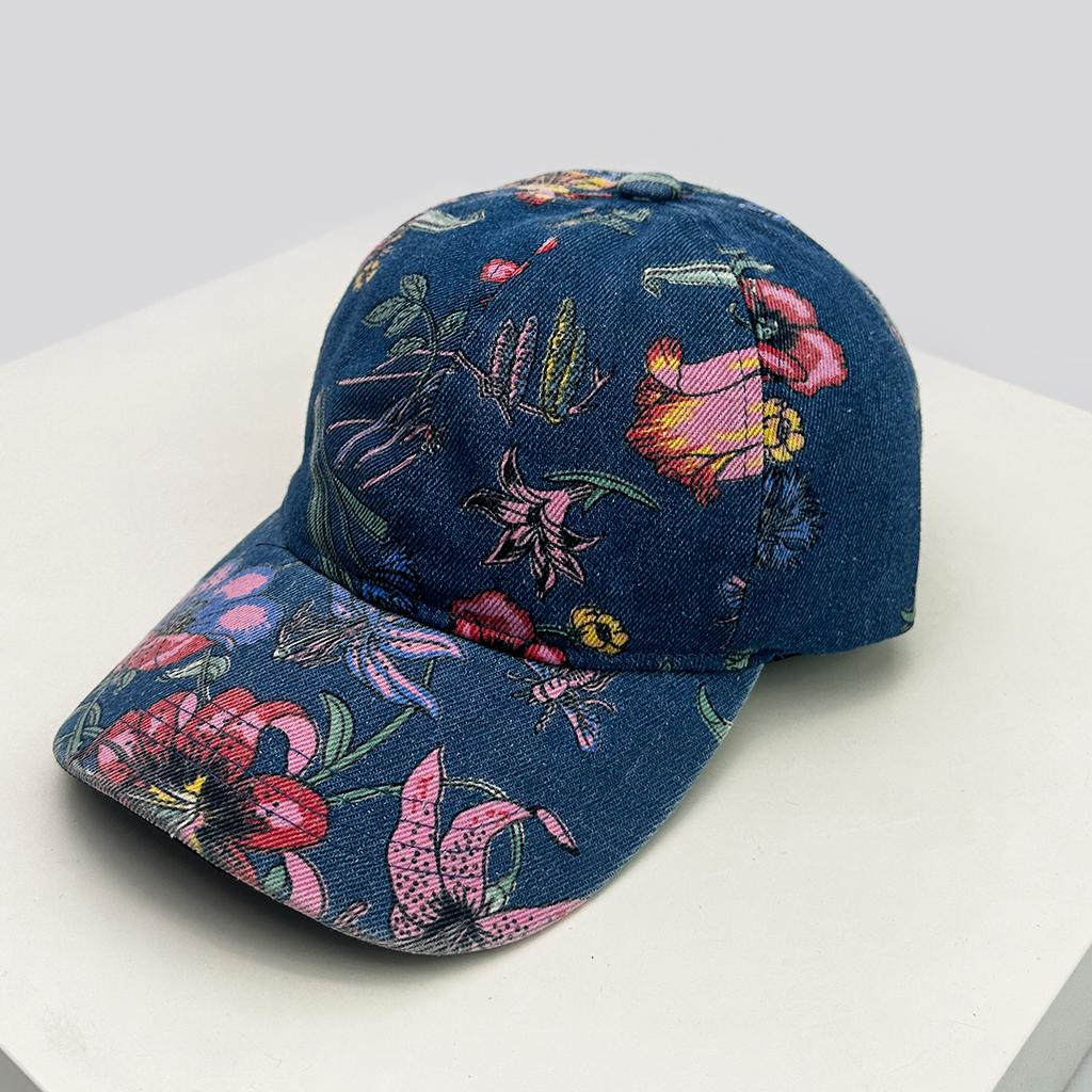 Baseball Plants And Flowers Printed School Old Vintage Women New Brand Latest Fresh Caps Peaked Hats Sunshade Casual Versatile Elegant Outdoor