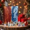 2025 New Christmas Advent Calendar Acrylic 24 Day Countdown with Dragon Ornament Decor for Xmas Tree Window Door Tree Party Car