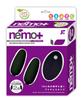 JAPANTOYZ ~Love&Leaf~ Nemo Plus Neo Wireless Remote Control Vibrator (2 Vibrators Version) Black