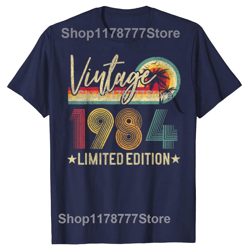 Limited Edition 1984 41th Birthday Gift Vintage 41 Years Old Tee Tops Round Neck Short-Sleeve Fashion Tshirt Casual T-shirts