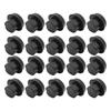 20pcs Protective Billiard Cue Rubber Plug Black Billiard Tail Cover  Billiards Game