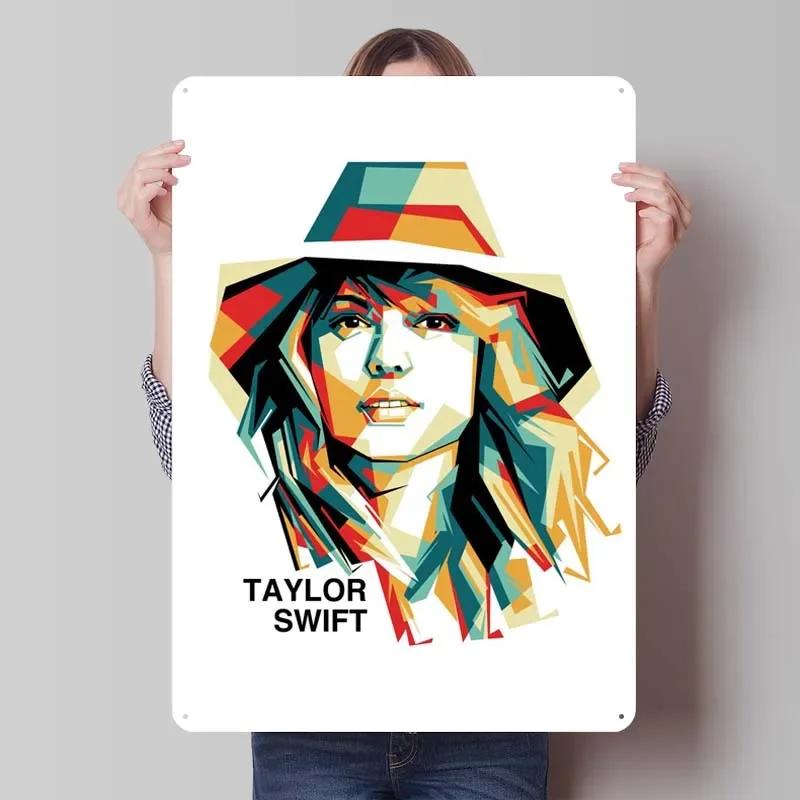 

T-Taylor Swift Metal Signs Rock Music Posters Art of Murals Retro Tinplate Sign for Wall Art Decoration Vintage Home Decor Items 15.7x11.8In(40x30cm)