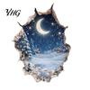 Christmas Wall Murals Stickers, 3D Holiday Decals for Living Room Bedroom And Party Decor Decor, Removable PVC Festive Art Home Entrance Classroom