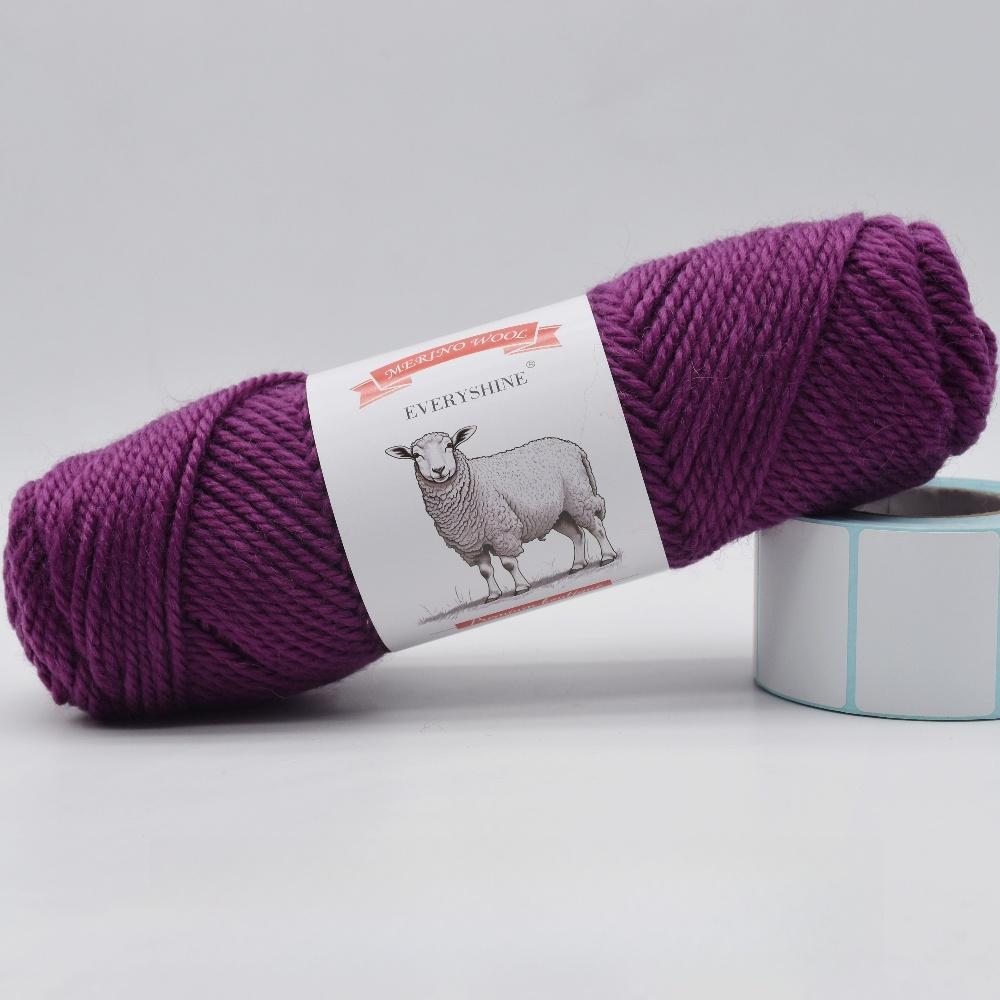 3 balenia hrubej priadze z merino vlny (100g/3.53oz Na klbko) – 110m/120yd Viacfarebná mäkká pletacia a háčkovacia priadza na DIY remeslá Teplé ručne vyrobené potreby