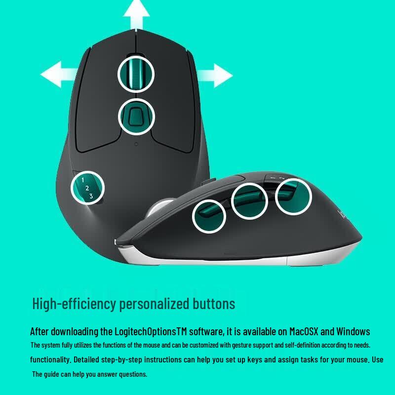 Logitech M720 Triathlon Wireless Multi-Device Mouse