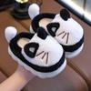 Winter Children's Home Plus Velvet Thickened Warm Non-slip Indoor and Outdoor Cartoon Cute Soft-soled Slippers