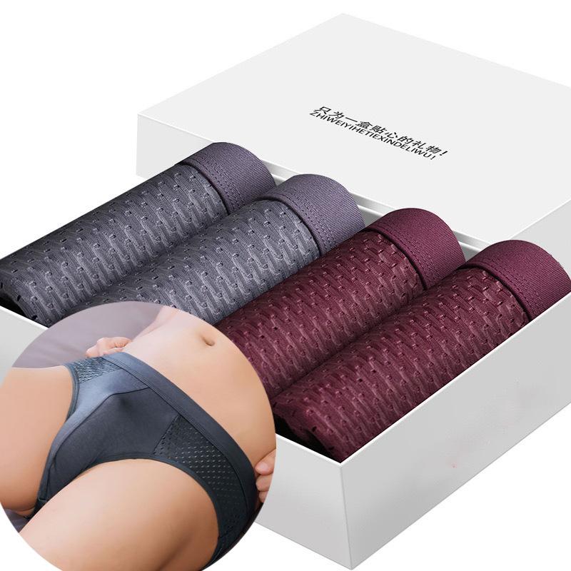 4 PZ Slip a Triangolo Asciugatura Rapida Slip a Triangolo da Uomo Estate Biancheria Intima in Seta di Ghiaccio