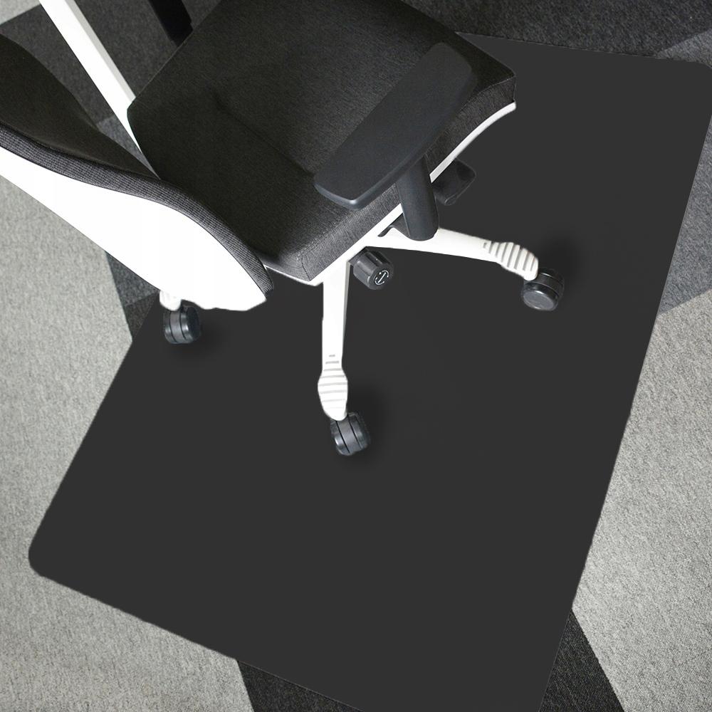 Protective mat pad 90x130cm under chair 0.5mm armchair office furniture black