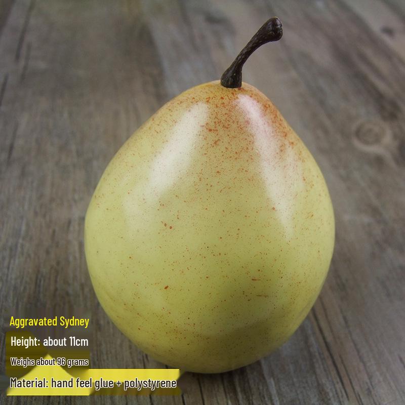 Simulated Fruit & Vegetable Props: Snow Pear, Banana, Grape, Orange for Cabinet Decor