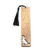 Pet Themed Bookmark Wooden Dog/Cat/Bone/Paw Carving Book Mark with Tassel Gift for Book Lovers Pet Owners