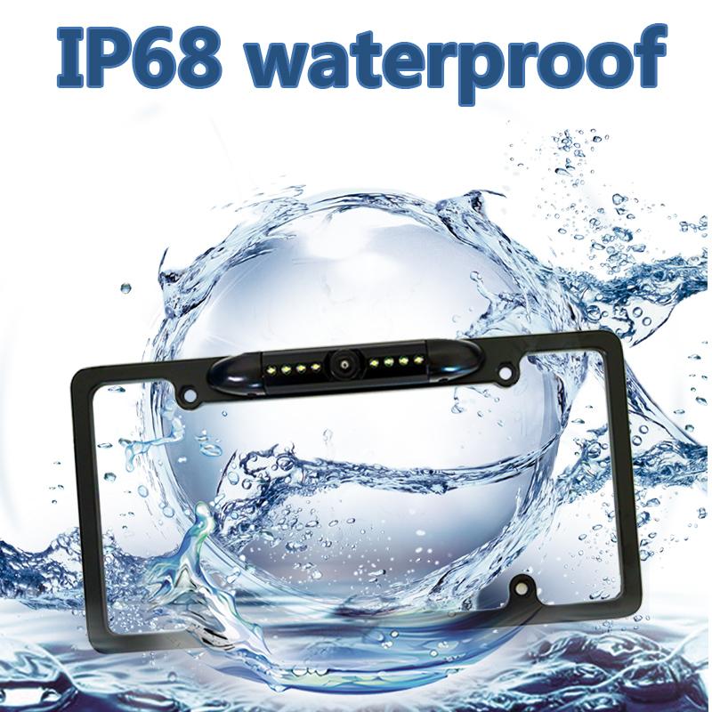 

Американская камера заднего вида в рамке номерного знака CCD HD, камера заднего вида ночного видения для автомобиля/внедорожника/грузовика/фургона/фургона