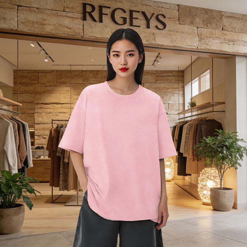 American Plus Size Short Sleeve T-shirt for Chubby Girls - Summer Collection