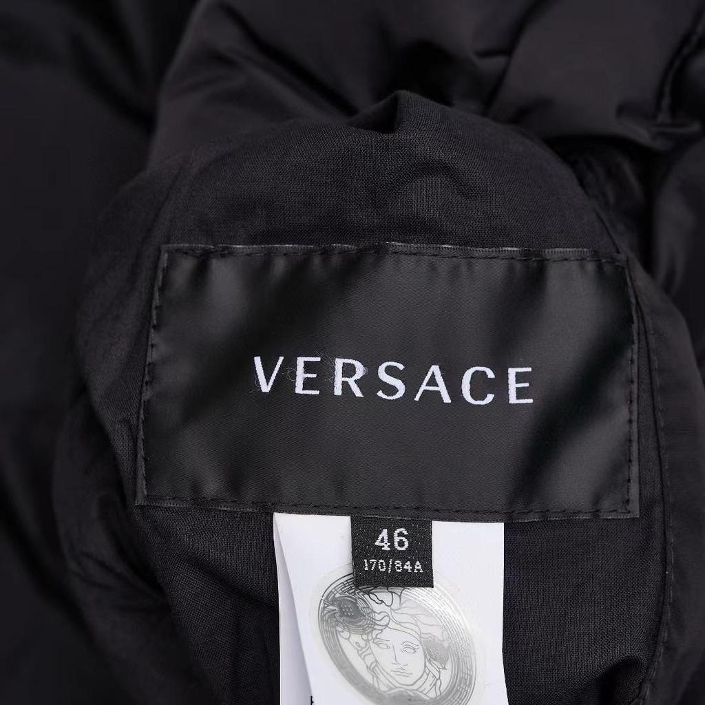 VERSACE FW23 Puffer Jacket Men's Black 1012270-1A08844-5B070