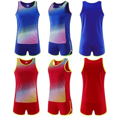 Set da allenamento da gara estivo unisex: Tuta da Corsa per Distanza Breve, Maratona, Pista e Campo per l'Educazione Fisica e le Competizioni