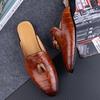 Herren Freizeitschuhe Halbschuhe Echte Leder Hausschuhe Zum Hineinschlüpfen Street Style Original Designer Neuankunft Büro Mode Faulenzer Schuh