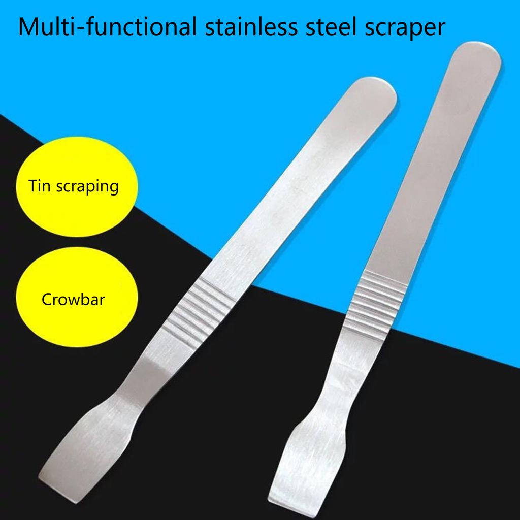 Pack of 5 Laptop Tablet Mobile Device Disassembly Tool Stainless Steel Scraper Metal Tin Scraping Pry Opening Tool
