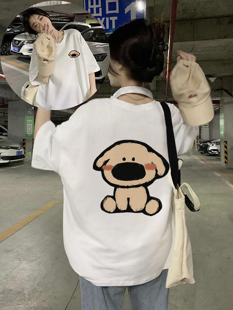 

American retro black short-sleeved t-shirt women s loose 2025 new popular loose and thin half-sleeved foreign style top tide XXXL