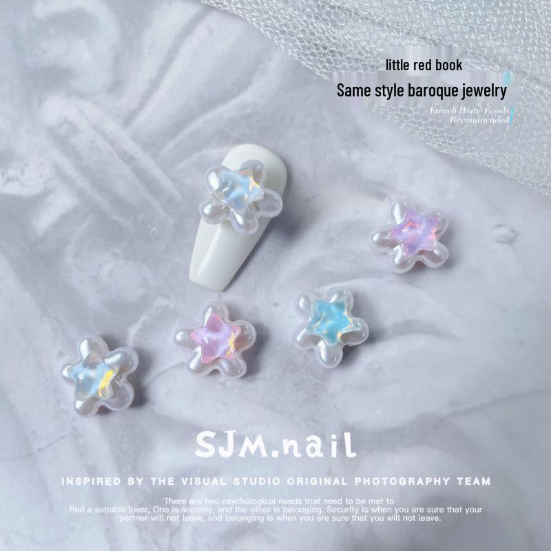 New Pearl & Mocha Nail Art: Iridescent Starfish, Butterfly & Wearable DIY Accessories