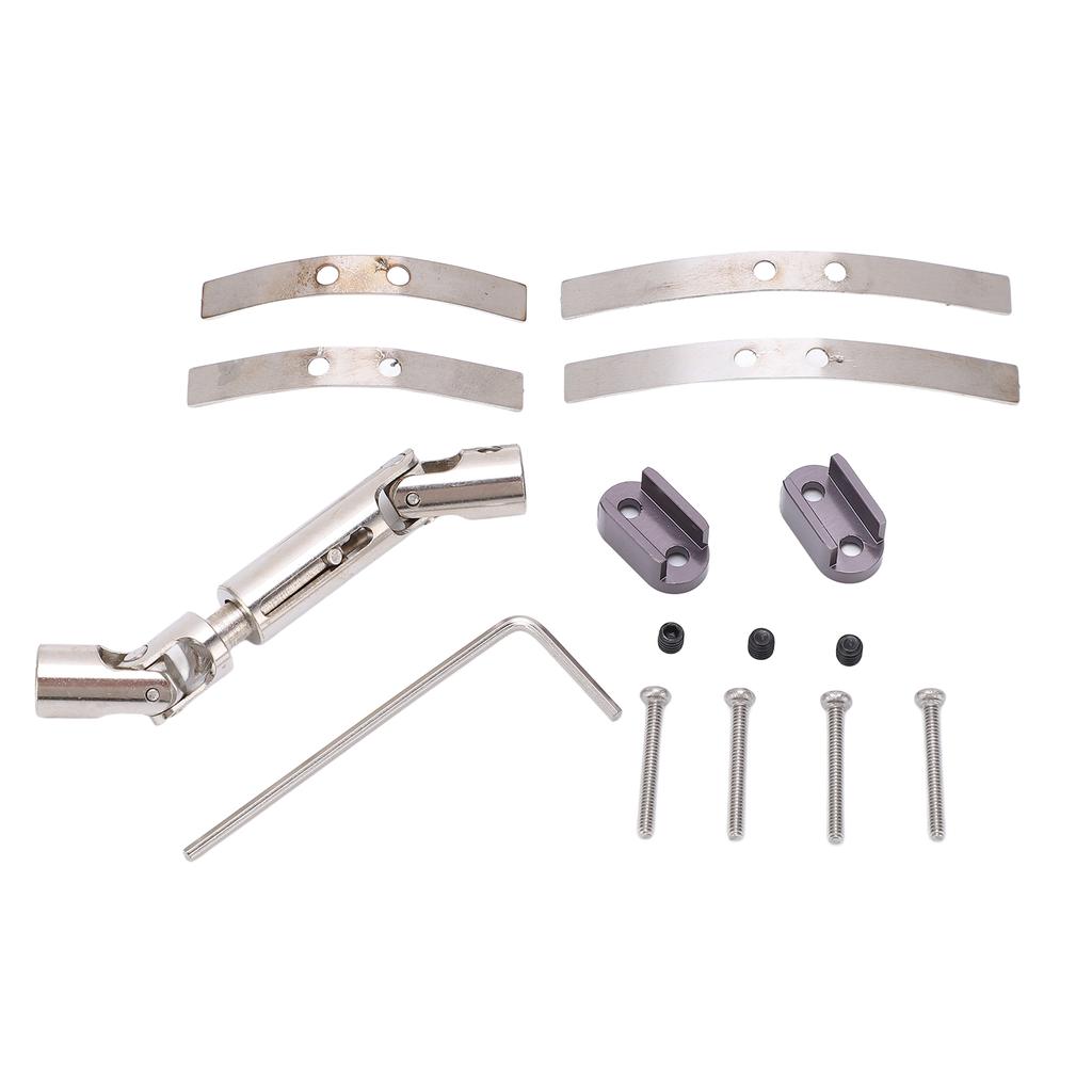 Metal Rear Bridge Axle Drive Shaft for WPL D12 RC Car Upgrade Parts Accessories(Black Red )