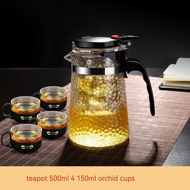 Tea Pot Sample Teacup Flower Tea Pot Chinese Kung Fu Tea Set Sample Teacup Small Teacup High-Quality Heat-Resistant