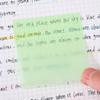 Pull-Out Pearlescent Paper Sticky Note 80 Sheets Per Box Self-Adhesive Memo Pad for Kids School Homework Reminder