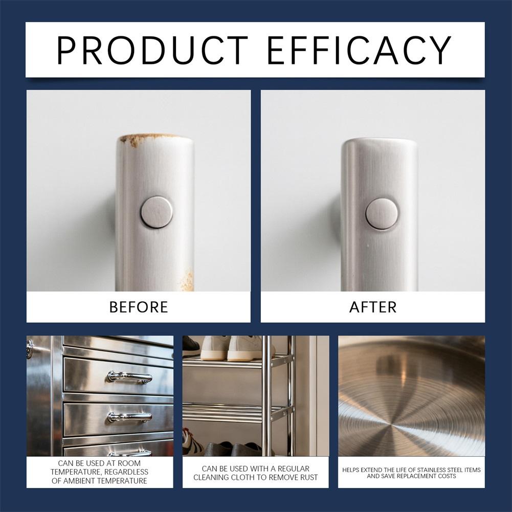 Stainless Steel Scratch Remover Quickly Removes Rust Effectively Cleans Stains Long Lasting Shine Builder Metal Polishing Creams