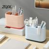 Cute Desk Accessories for Girls Desktop Pen Holder, Compartments Thickened Plastic Organizer, Macaron Compact Organizer Supplies Color Vertical