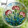Nationaler Puzzle-Tag Ornament Acryl-Sonnfänger mit farbiger Lichtprojektion DIY-Fensteraufhängung Dekoration Kratzfest für Garten Terrasse