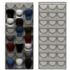 Closet Storage 24 Pockets Hat Rack Grey 3 Hooks Hat Organizer Space Saving Multi Functional Cap Rack Bedroom
