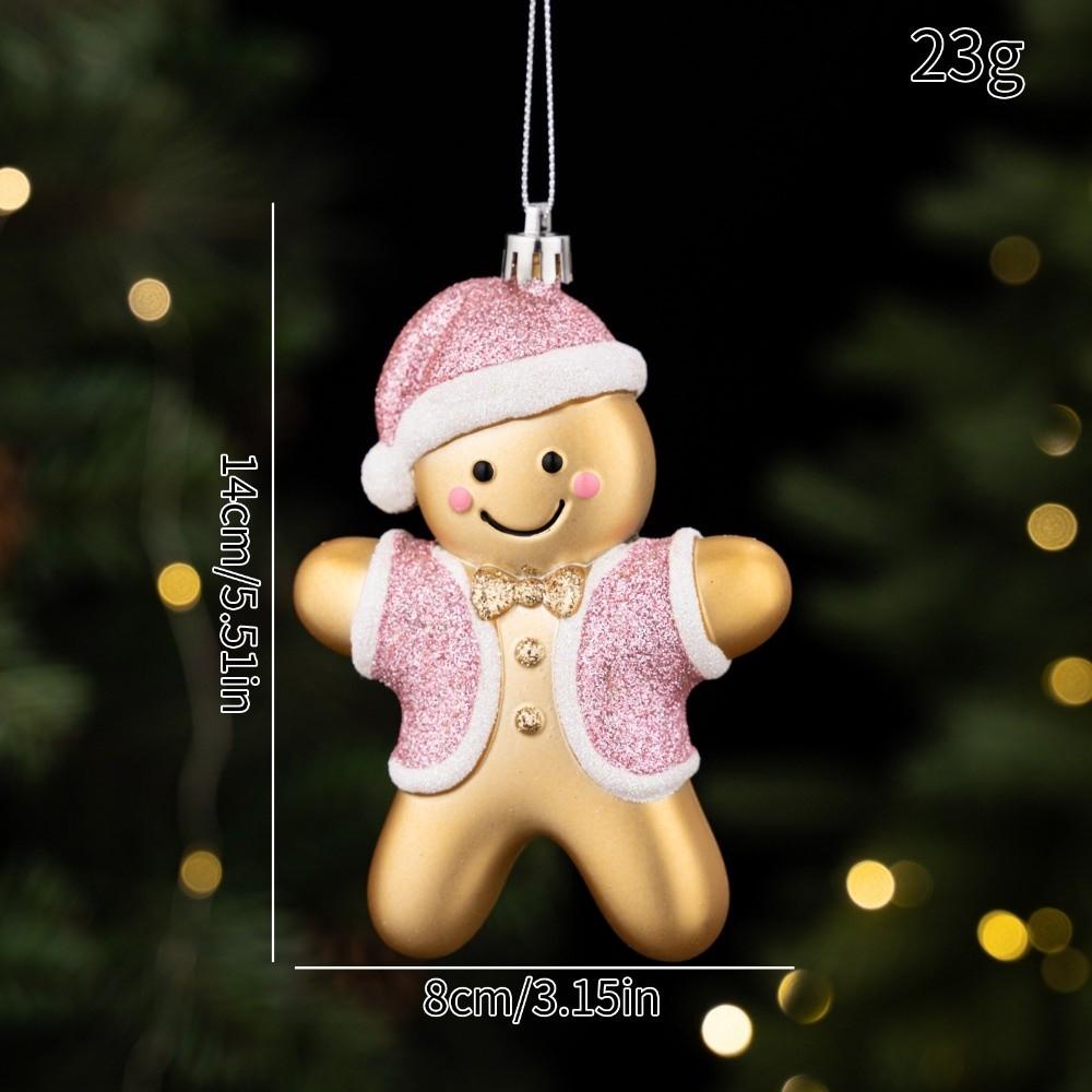 Hanging String Tree Pendant Cartoon Figurine Xmas Hanging Decor Christmas Tree Decor