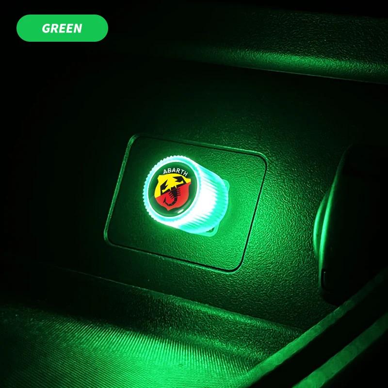 Car Mini USB LED Atmosphere Lights Decorative Lamp Car Ambient Light Neon For Fiat Abarth 595 Abarth 500 Abarth 124 Spider Svkjb33