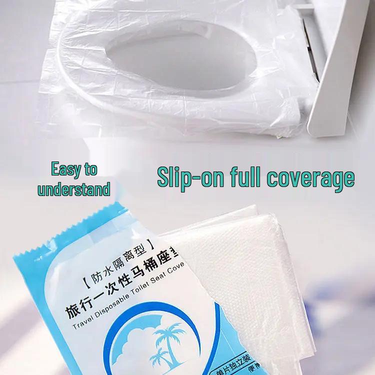 Disposable Waterproof Travel Toilet Seat Cover - Individually Packaged, Stain-Proof, Portable Cushion